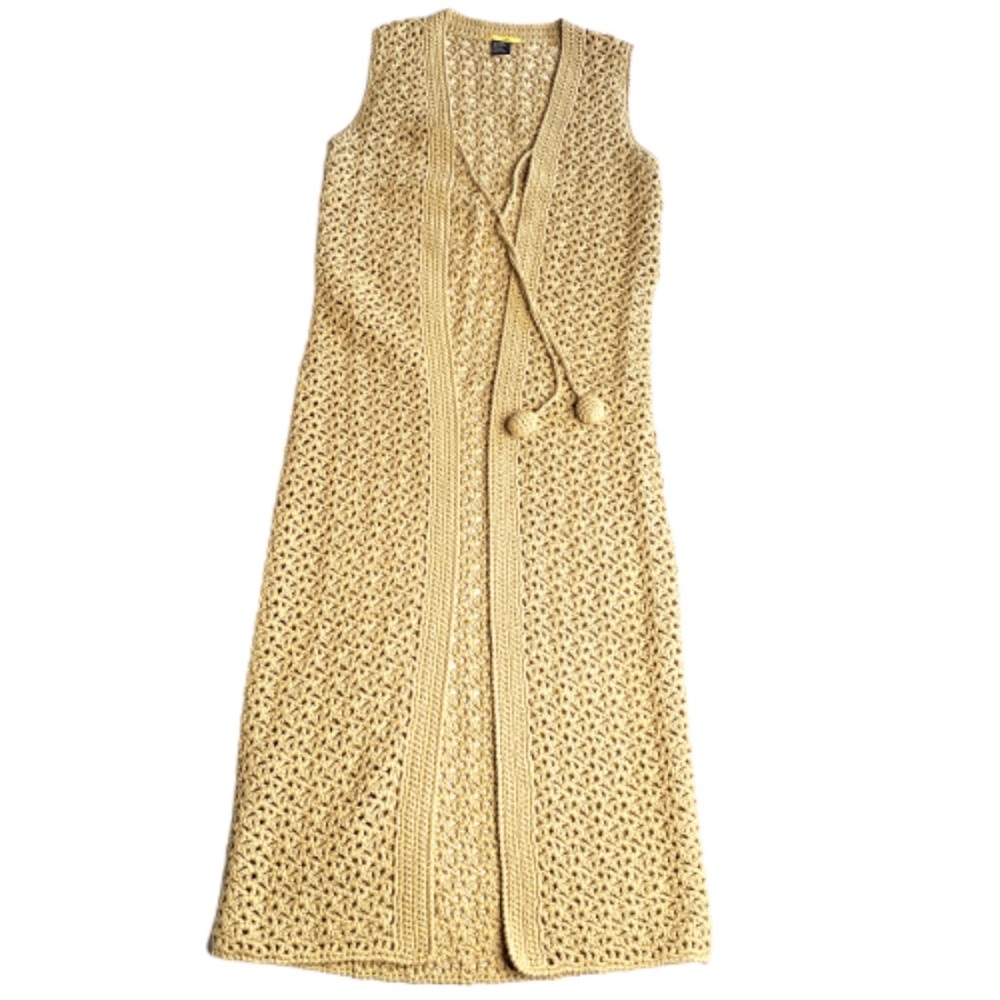 Population Boho Crochet Duster